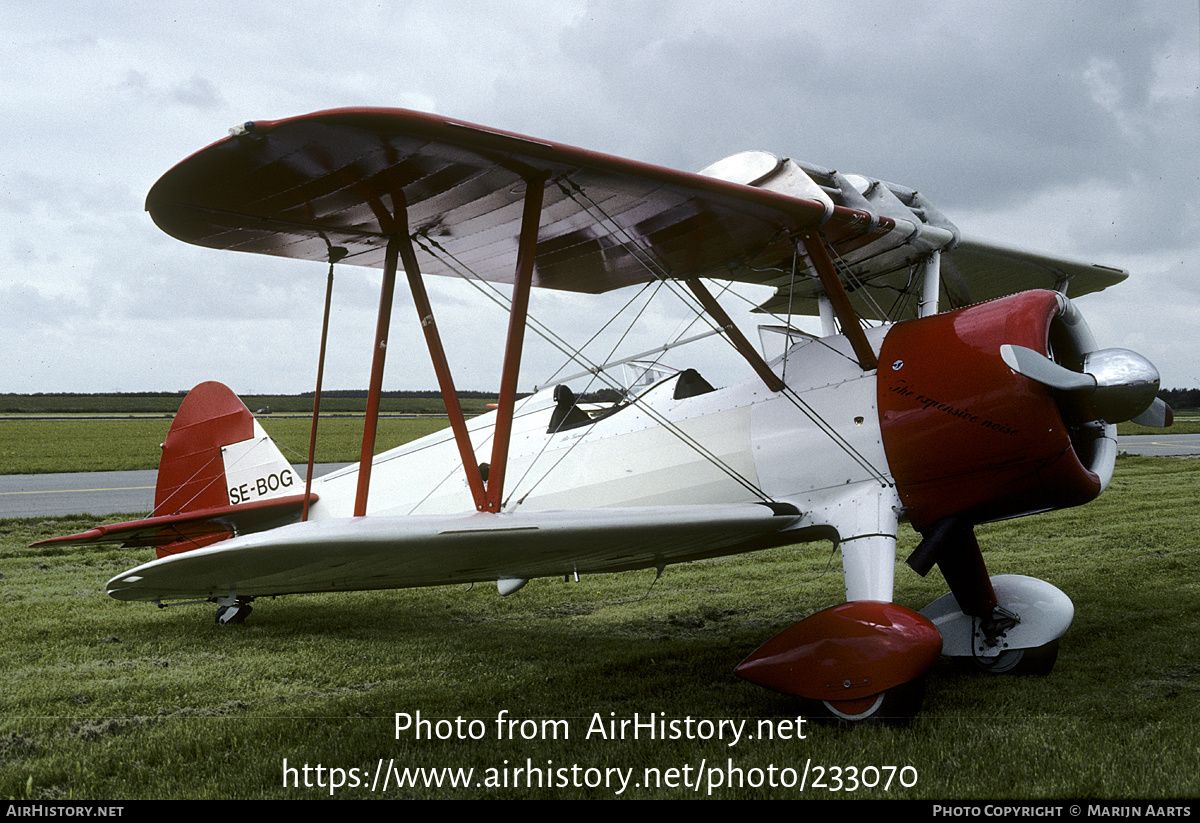 Aircraft Photo of SE-BOG | Boeing N2S-3 Kaydet (B75N1) | AirHistory.net #233070