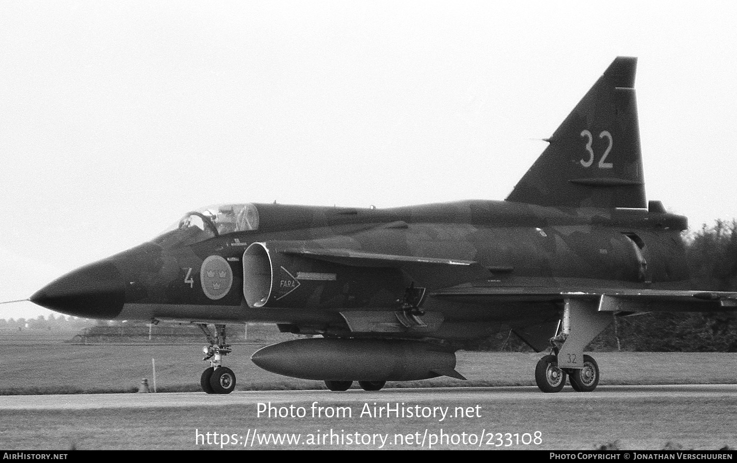 Aircraft Photo of 37372 | Saab JA37 Viggen | Sweden - Air Force | AirHistory.net #233108