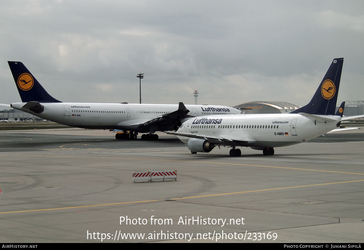 Aircraft Photo of D-ABED | Boeing 737-330 | Lufthansa | AirHistory.net #233169