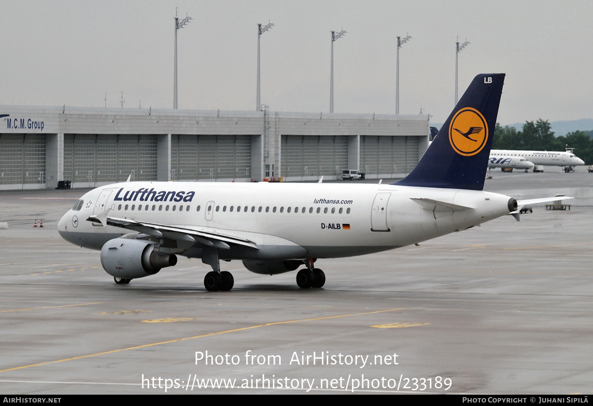 Aircraft Photo of D-AILB | Airbus A319-114 | Lufthansa | AirHistory.net #233189