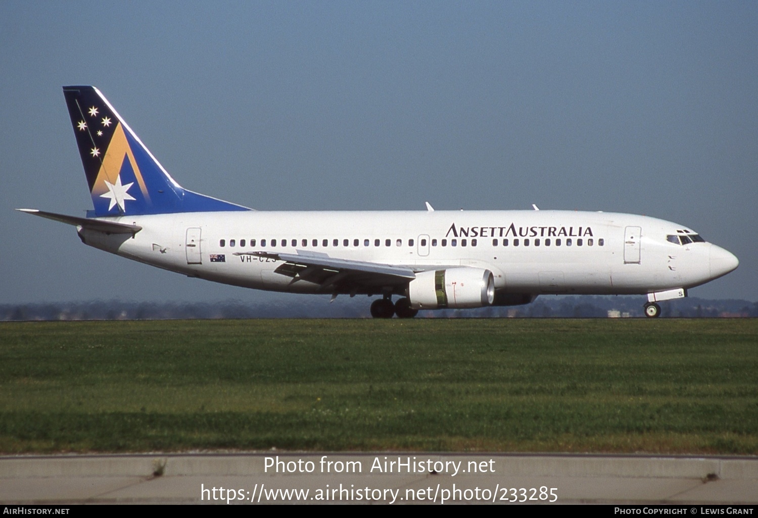 Aircraft Photo of VH-CZS | Boeing 737-33A | Ansett Australia | AirHistory.net #233285