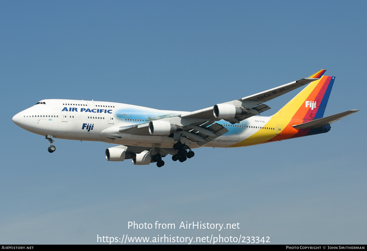 Aircraft Photo of DQ-FJL | Boeing 747-412 | Air Pacific | AirHistory.net #233342