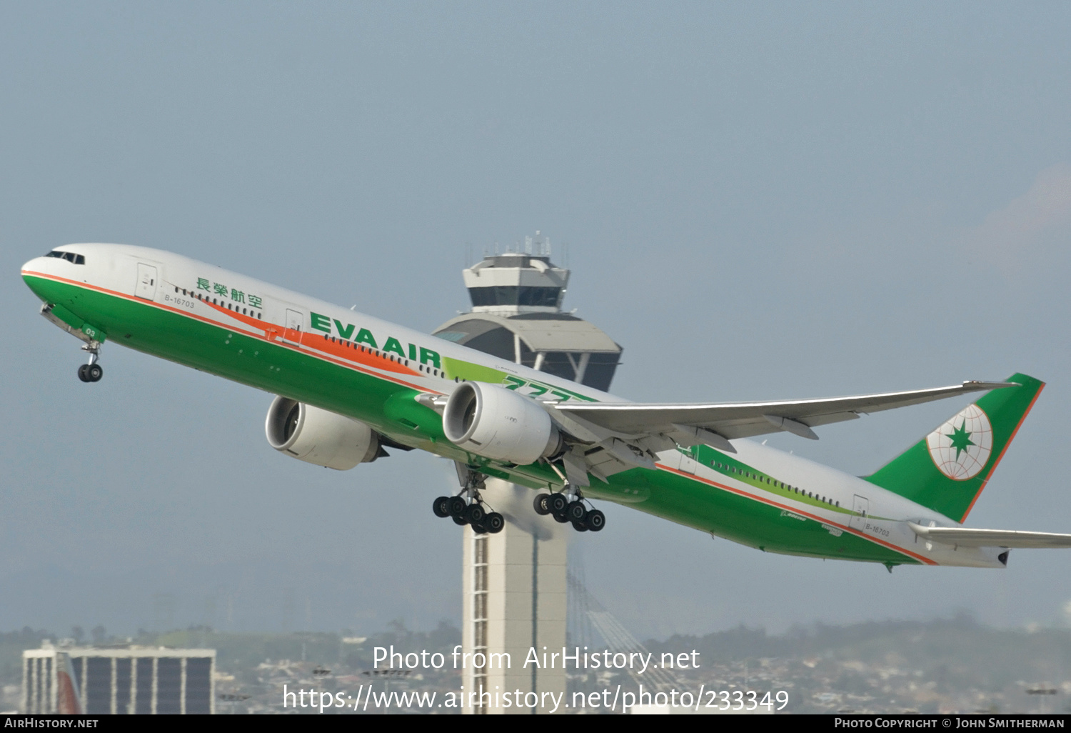 Aircraft Photo of B-16703 | Boeing 777-35E/ER | EVA Air | AirHistory.net #233349