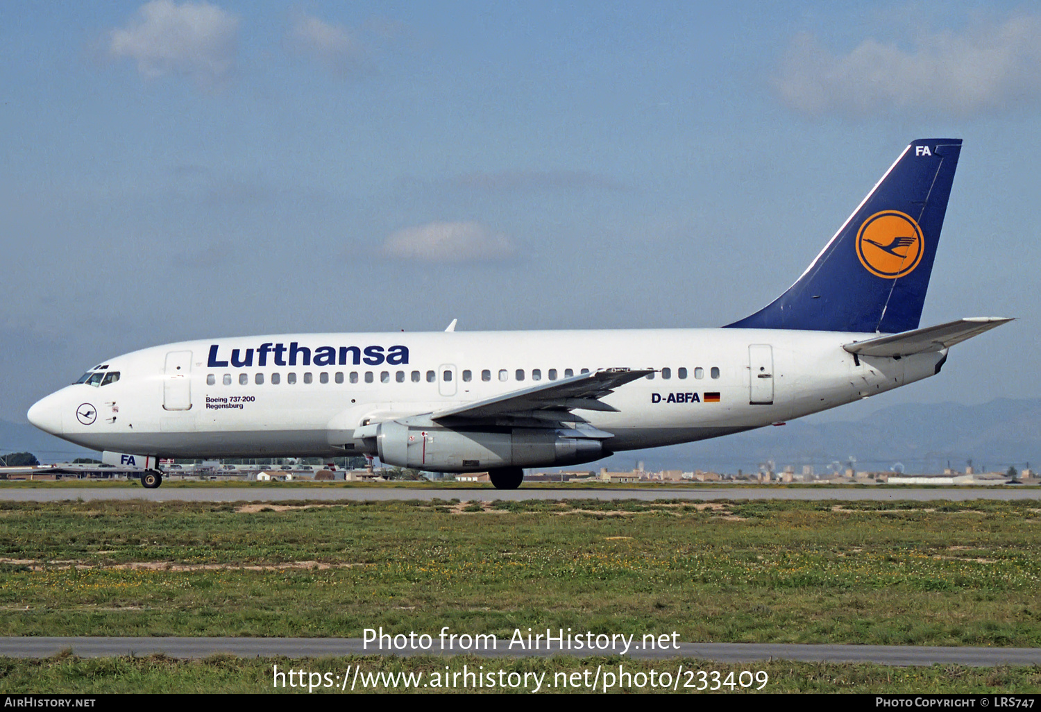 Aircraft Photo Of D-ABFA | Boeing 737-230/Adv | Lufthansa | AirHistory ...