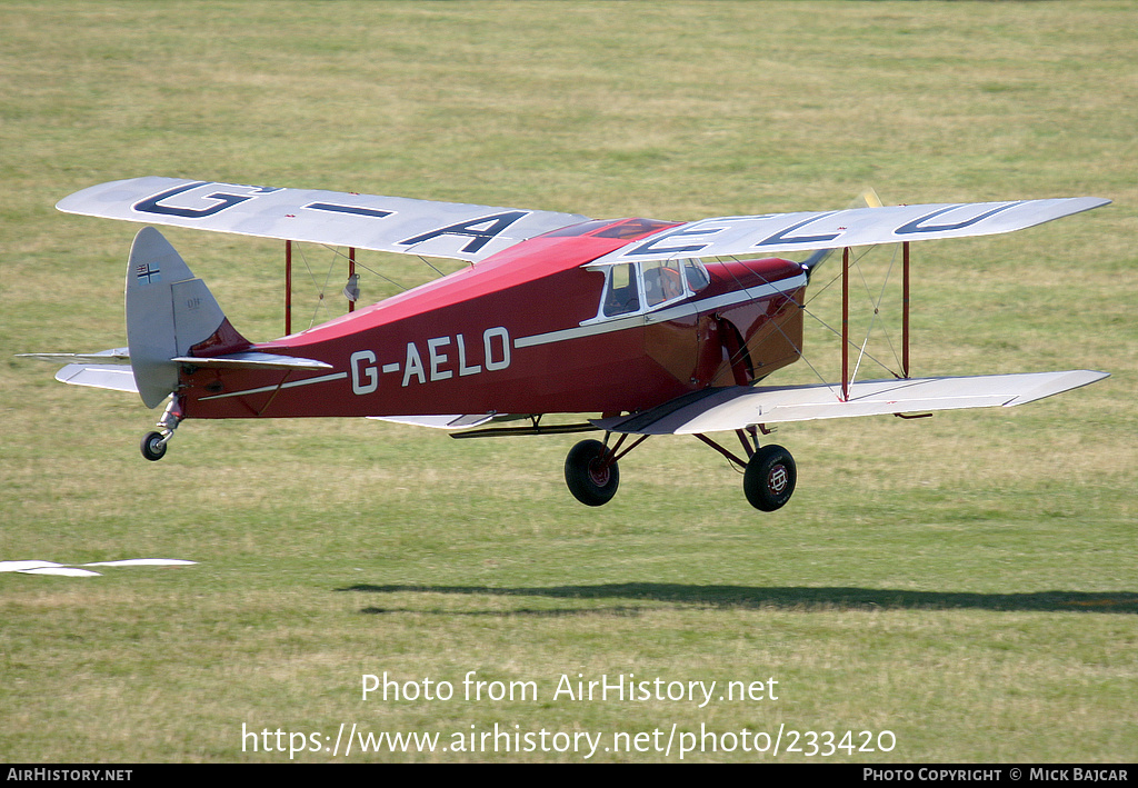 Aircraft Photo of G-AELO | De Havilland D.H. 87B Hornet Moth | AirHistory.net #233420