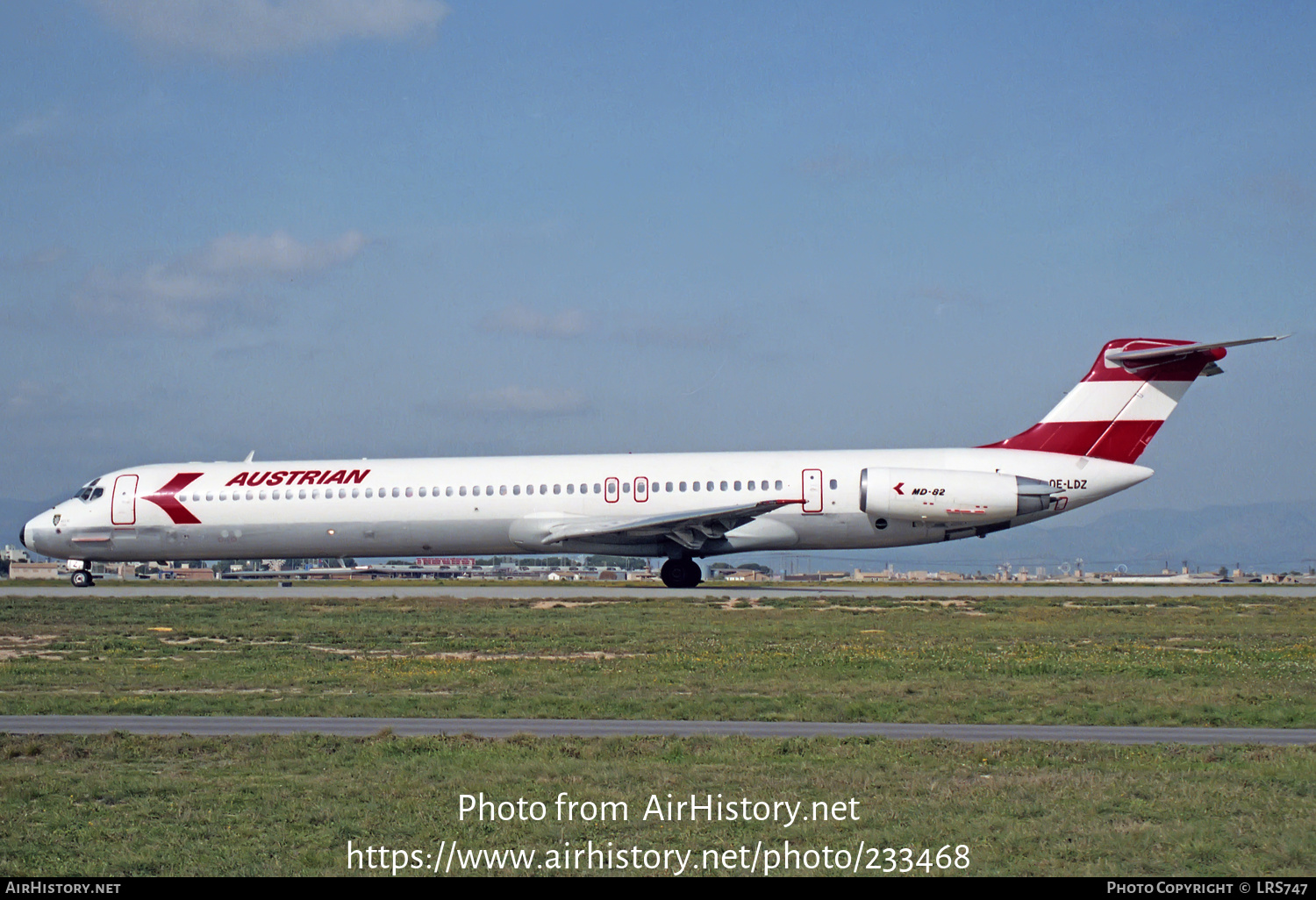 Aircraft Photo of OE-LDZ | McDonnell Douglas MD-82 (DC-9-82) | Austrian Airlines | AirHistory.net #233468