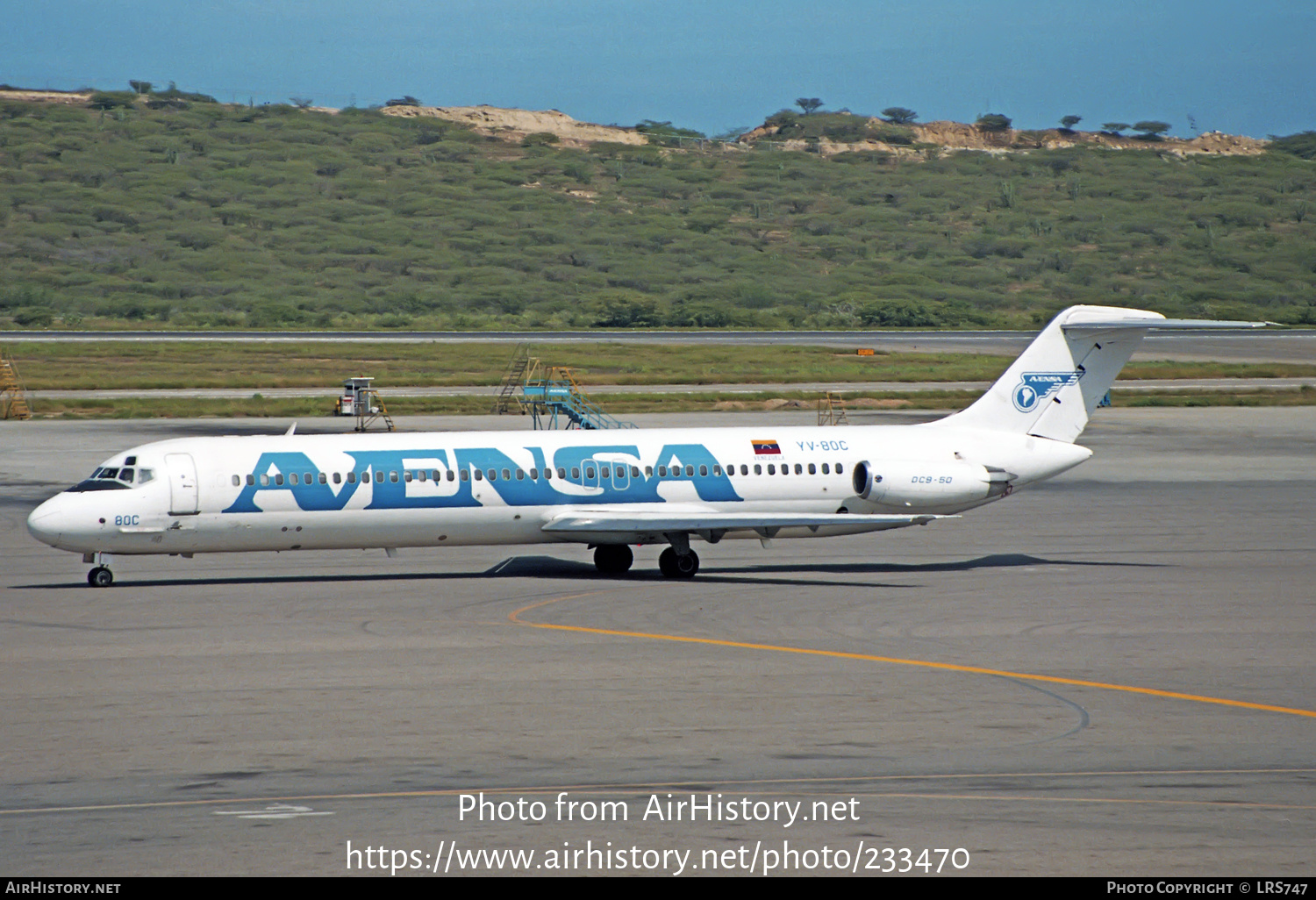 Aircraft Photo of YV-80C | McDonnell Douglas DC-9-51 | Avensa - Aerovías Venezolanas | AirHistory.net #233470