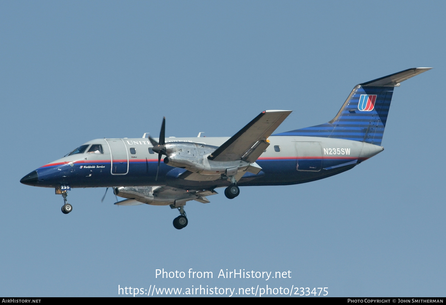 Aircraft Photo of N235SW | Embraer EMB-120 Brasilia | United Express | AirHistory.net #233475