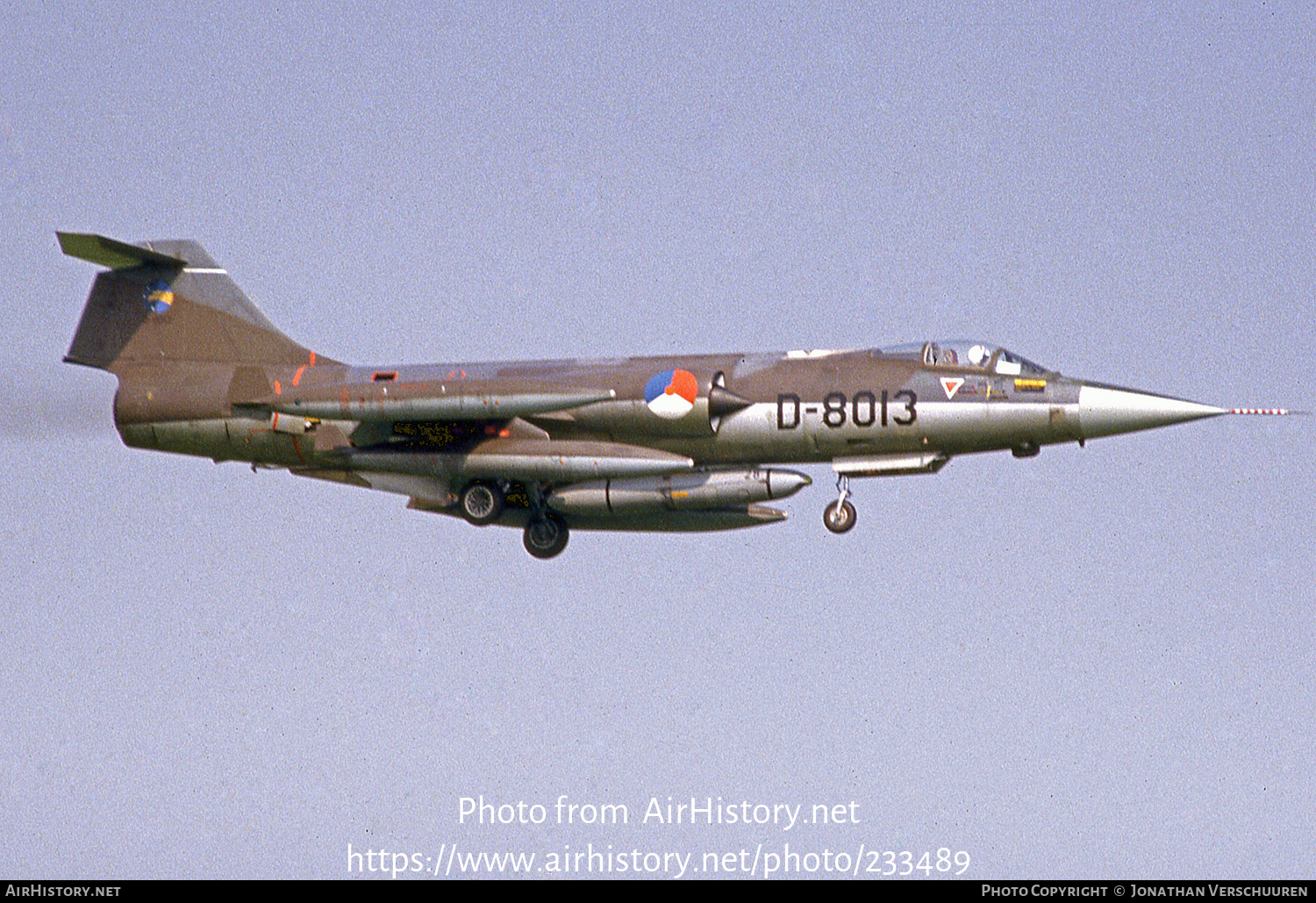 Aircraft Photo of D-8013 | Lockheed RF-104G Starfighter | Netherlands - Air Force | AirHistory.net #233489