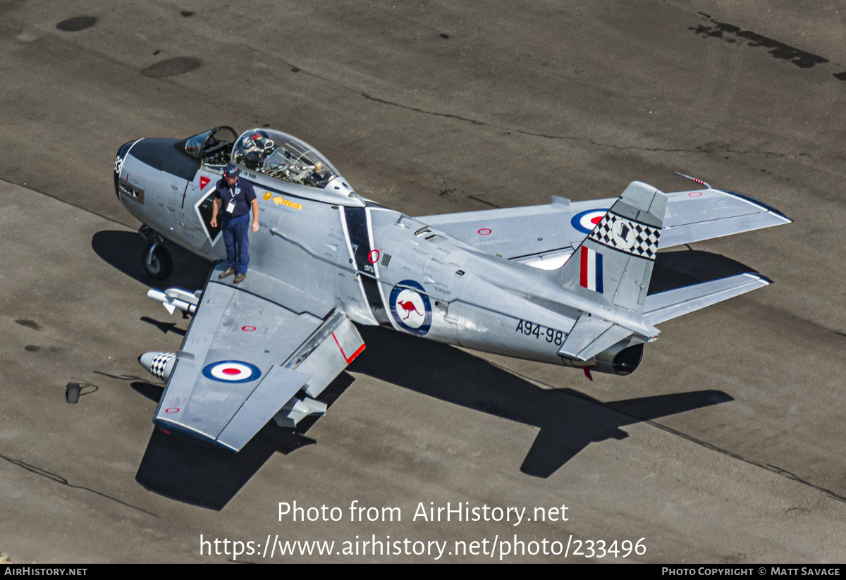 Aircraft Photo of VH-IPN / A94-983 | Commonwealth CA-27 Sabre Mk32 | Australia - Air Force | AirHistory.net #233496