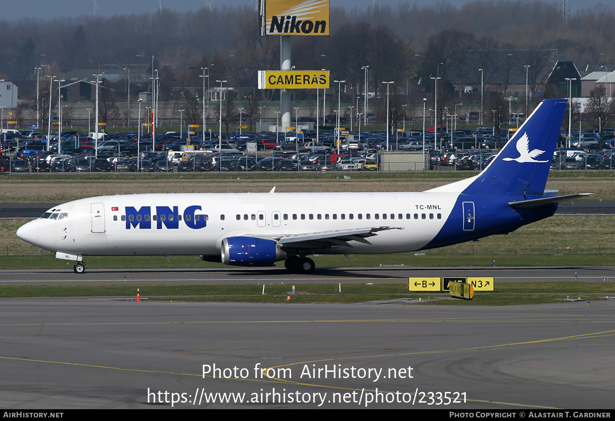 Aircraft Photo of TC-MNL | Boeing 737-4Q8 | MNG Airlines | AirHistory.net #233521