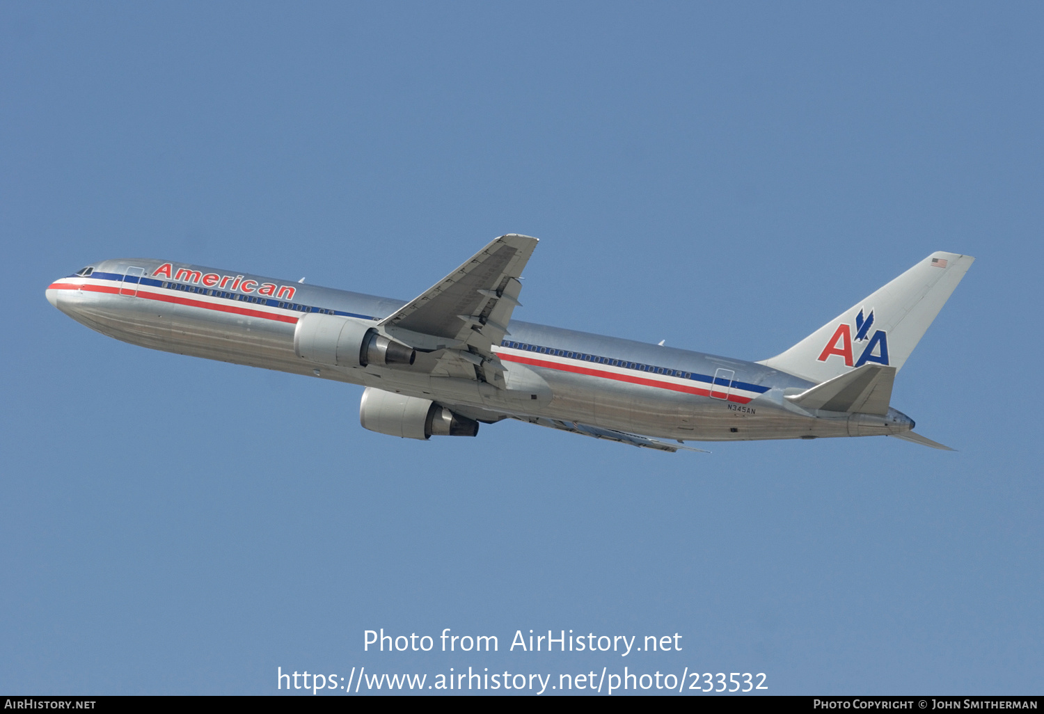 Aircraft Photo of N345AN | Boeing 767-323/ER | American Airlines | AirHistory.net #233532