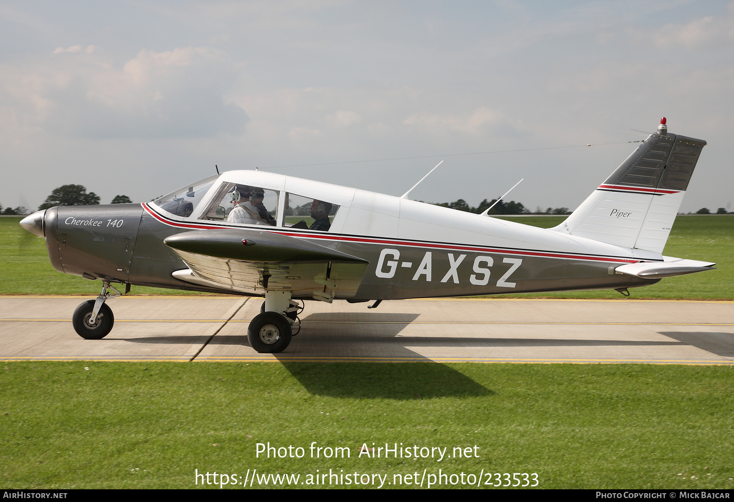 Aircraft Photo of G-AXSZ | Piper PA-28-140 Cherokee | AirHistory.net #233533