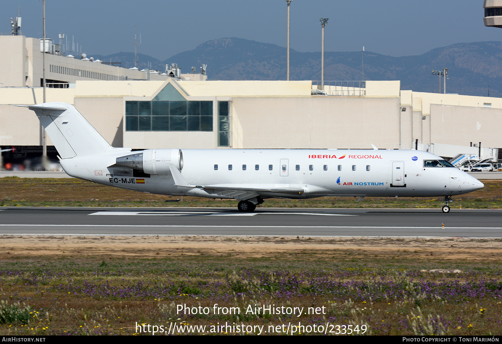 Aircraft Photo of EC-MJE | Bombardier CRJ-200ER (CL-600-2B19) | Iberia Regional | AirHistory.net #233549