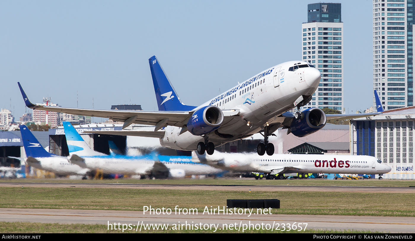 Aircraft Photo of LV-CBG | Boeing 737-73V | Aerolíneas Argentinas | AirHistory.net #233657