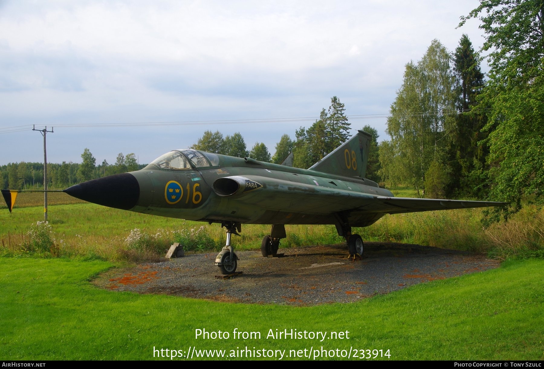 Aircraft Photo of 35457 | Saab J35F-1 Draken | Sweden - Air Force | AirHistory.net #233914