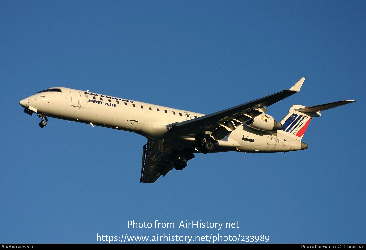 Aircraft Photo of F-GRZF | Bombardier CRJ-702 (CL-600-2C10) | Air France | AirHistory.net #233989