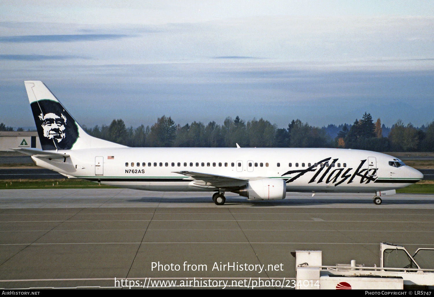 Aircraft Photo of N762AS | Boeing 737-4Q8 | Alaska Airlines | AirHistory.net #234014