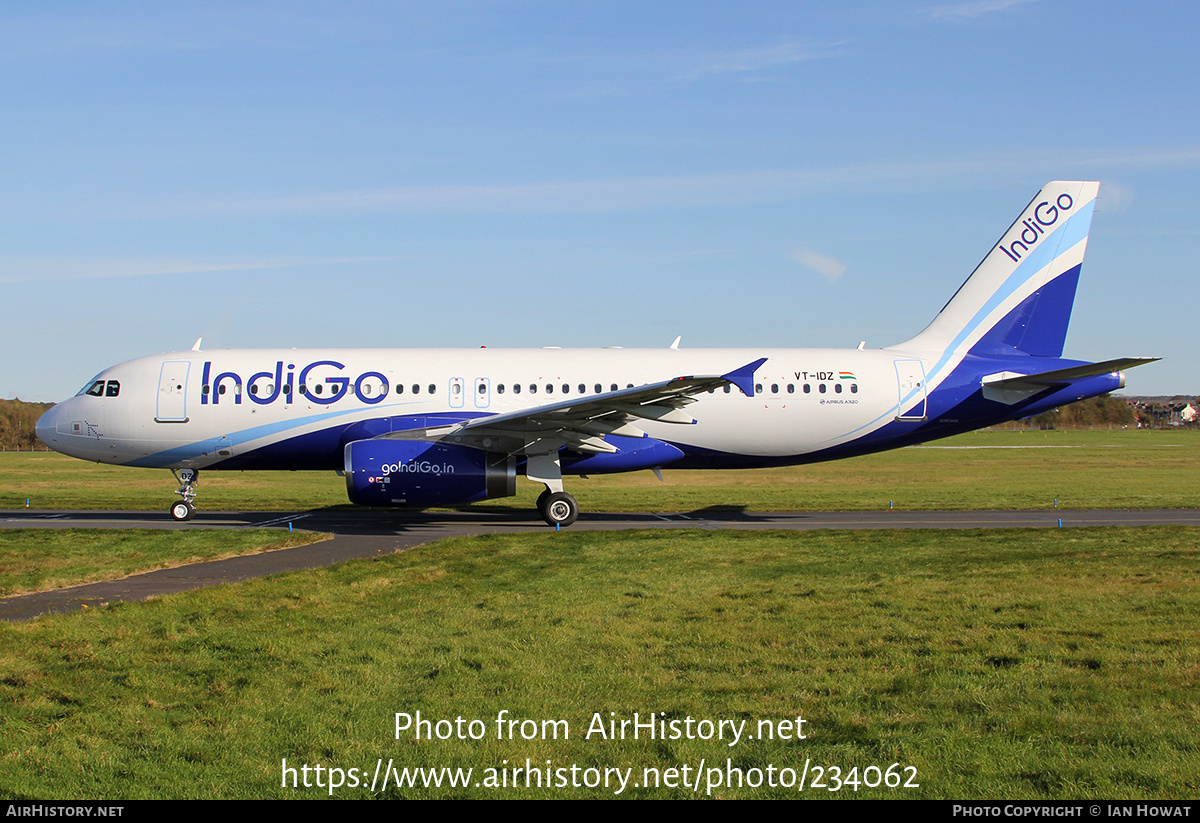 Aircraft Photo of VT-IDZ | Airbus A320-232 | IndiGo | AirHistory.net #234062