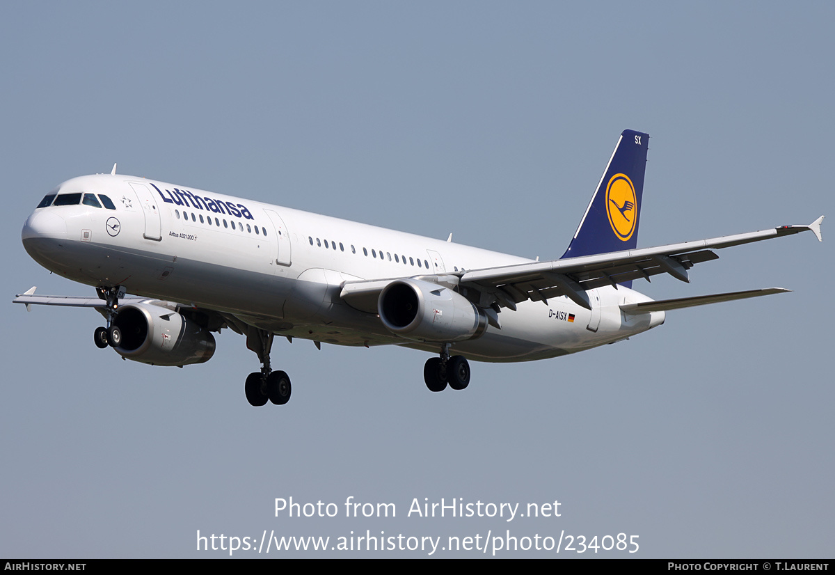 Aircraft Photo of D-AISX | Airbus A321-231 | Lufthansa | AirHistory.net #234085
