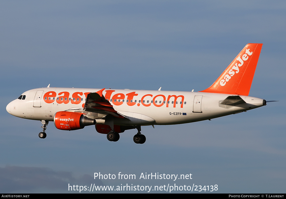 Aircraft Photo of G-EZFP | Airbus A319-111 | EasyJet | AirHistory.net #234138