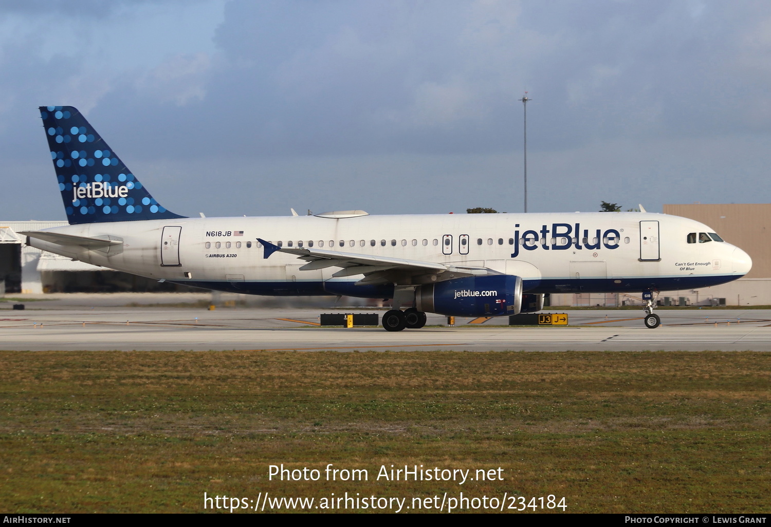 Aircraft Photo of N618JB | Airbus A320-232 | JetBlue Airways | AirHistory.net #234184