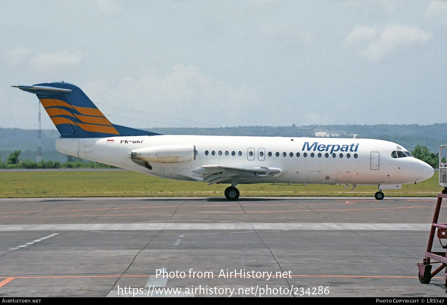 Aircraft Photo of PK-GKF | Fokker F28-4000 Fellowship | Merpati Nusantara Airlines | AirHistory.net #234286