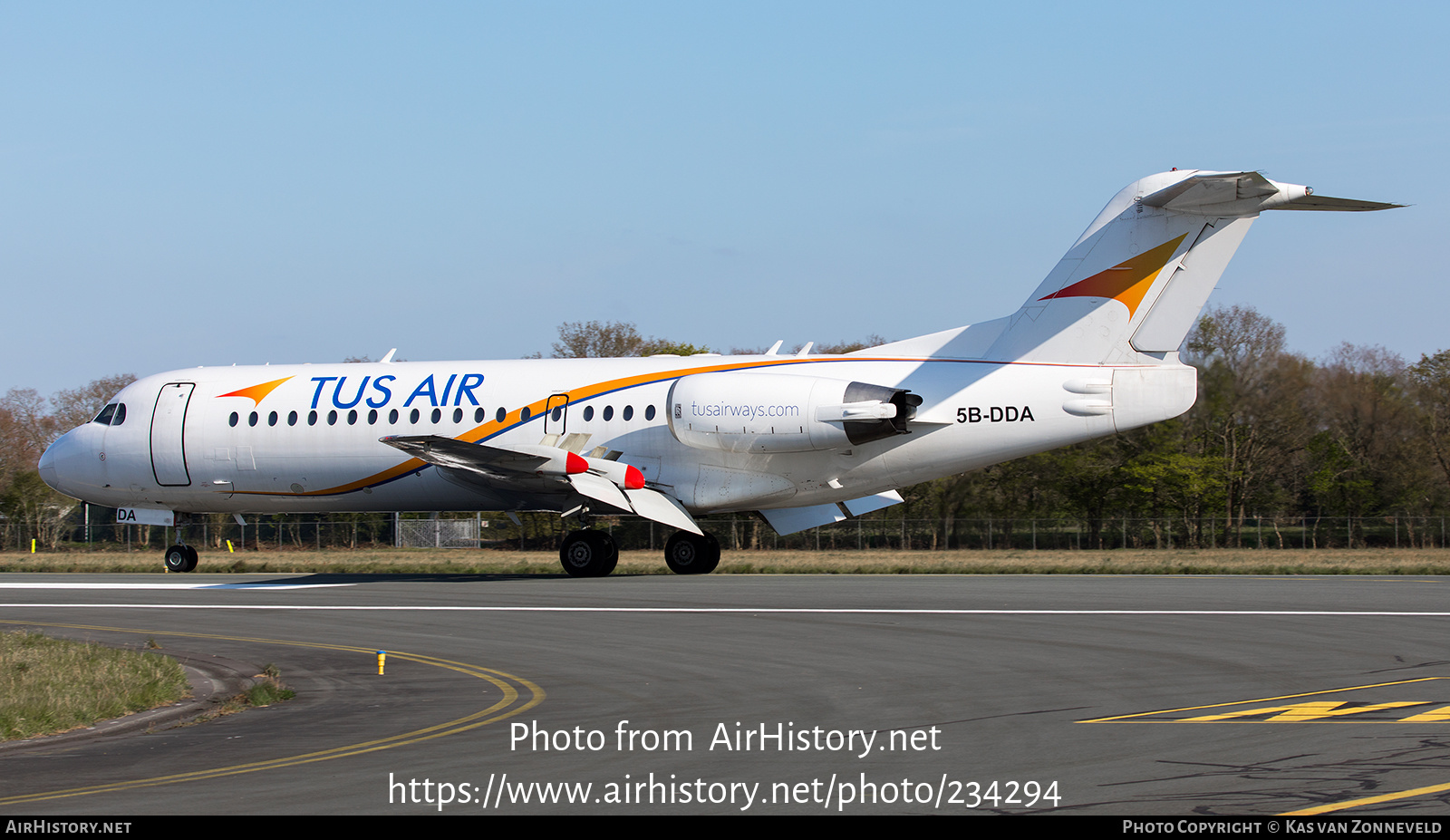 Aircraft Photo of 5B-DDA | Fokker 70 (F28-0070) | Tus Airways | AirHistory.net #234294