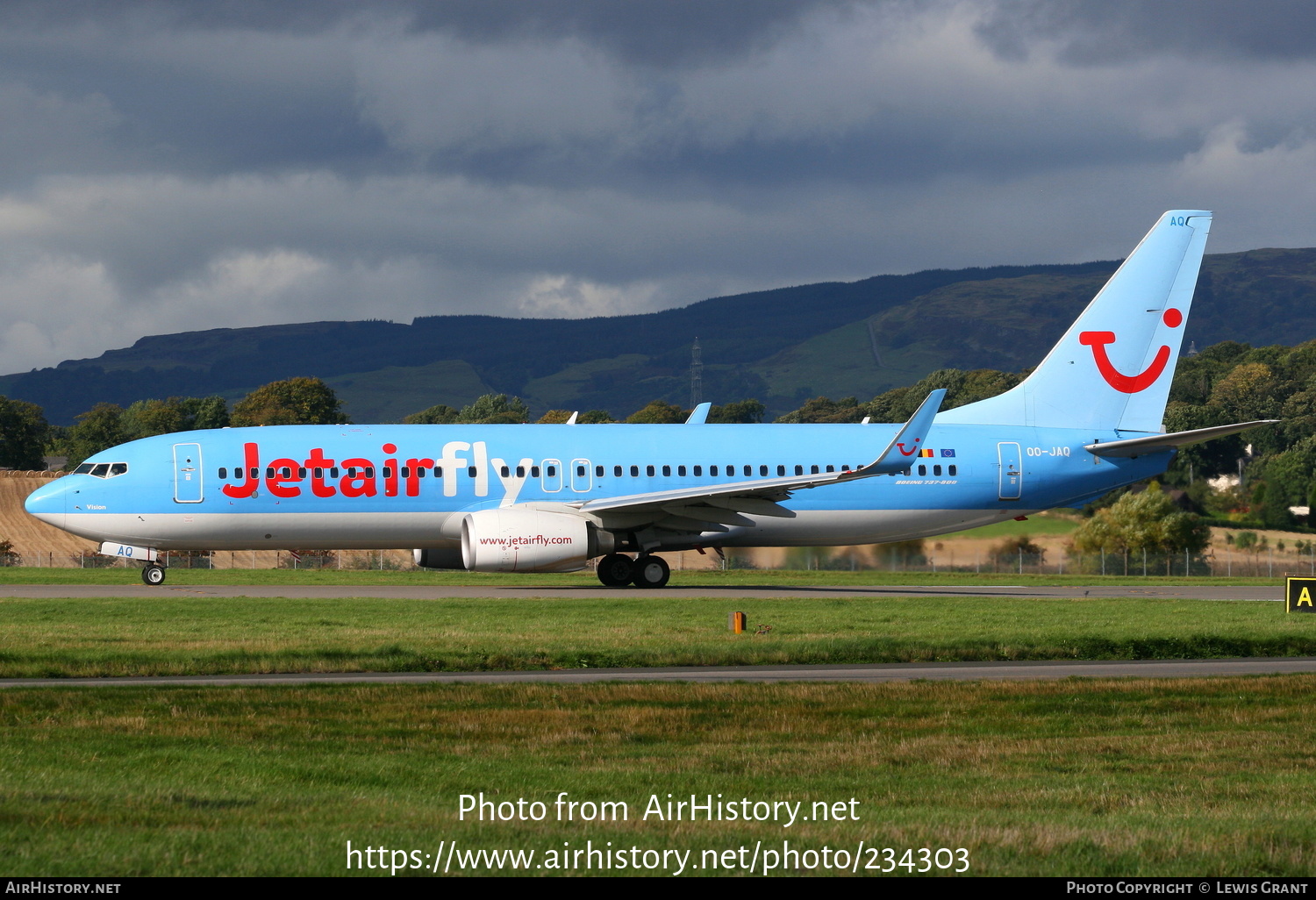 Aircraft Photo of OO-JAQ | Boeing 737-8K5 | Jetairfly | AirHistory.net #234303