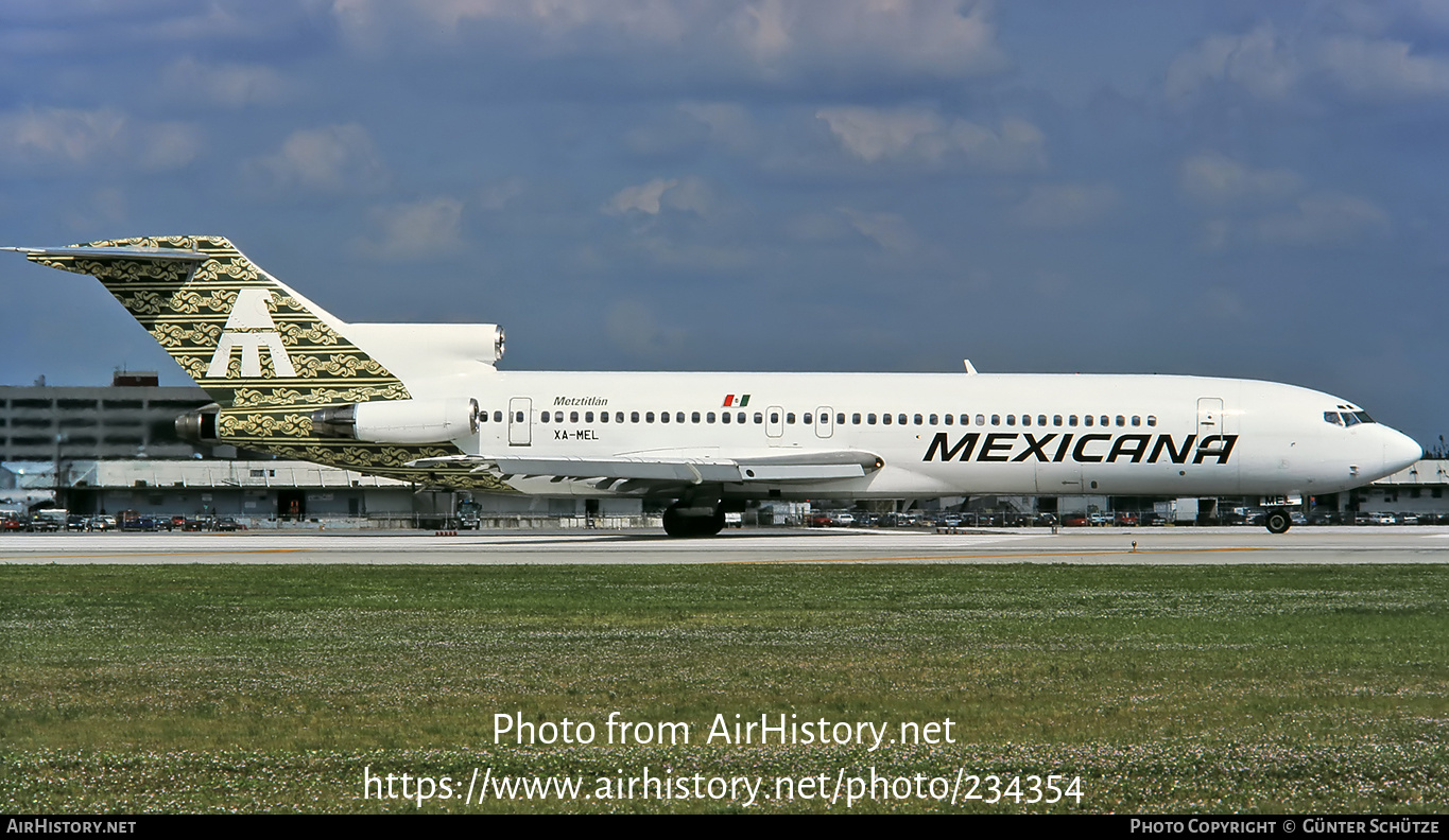 Aircraft Photo of XA-MEL | Boeing 727-264 | Mexicana | AirHistory.net #234354