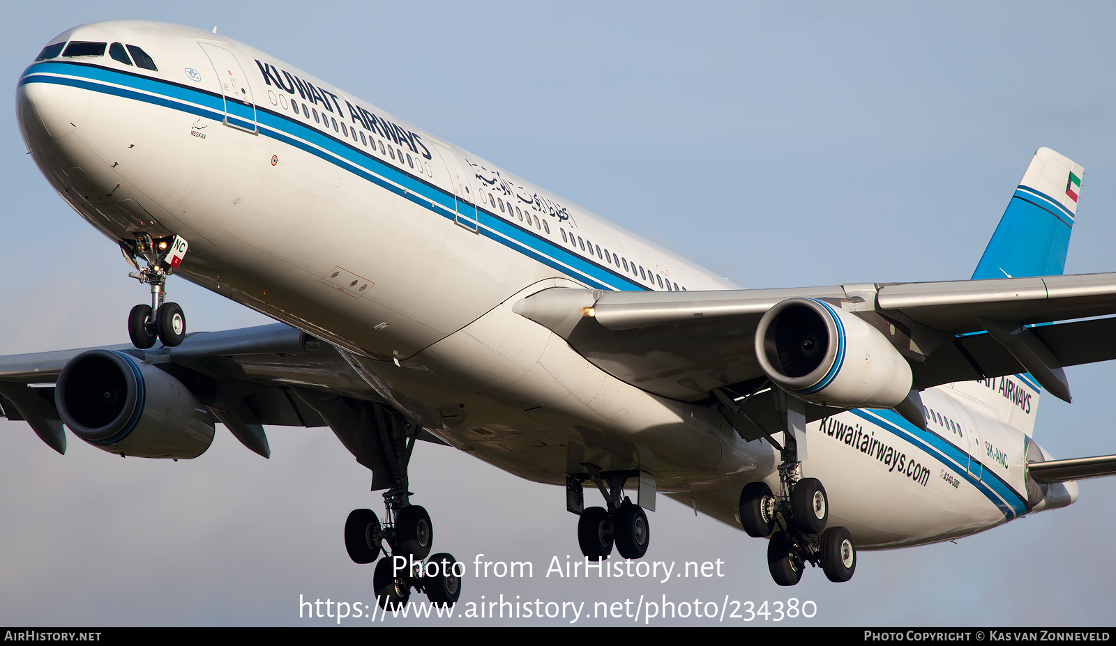 Aircraft Photo of 9K-ANC | Airbus A340-313 | Kuwait Airways | AirHistory.net #234380