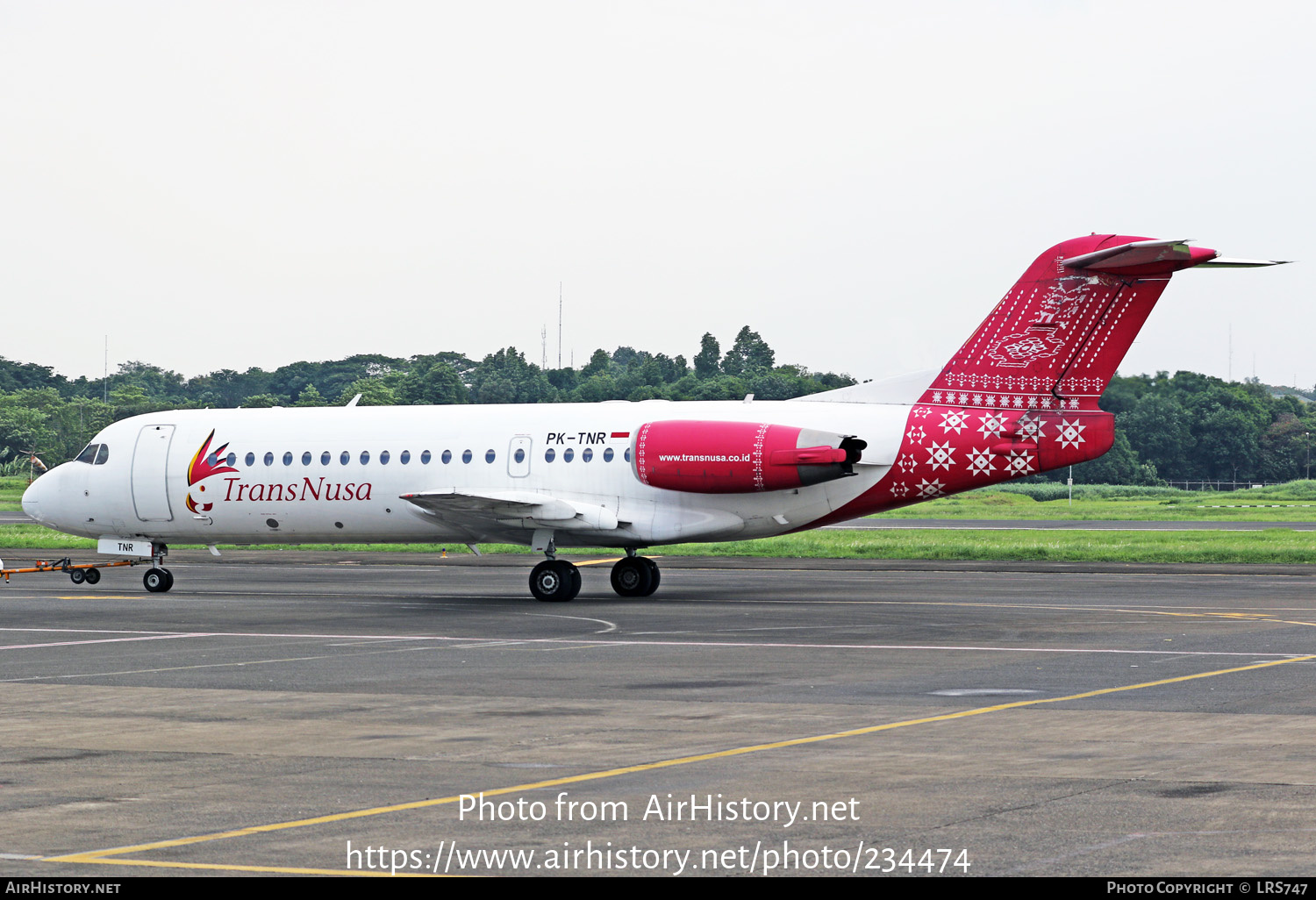 Aircraft Photo of PK-TNR | Fokker 70 (F28-0070) | TransNusa Aviation | AirHistory.net #234474