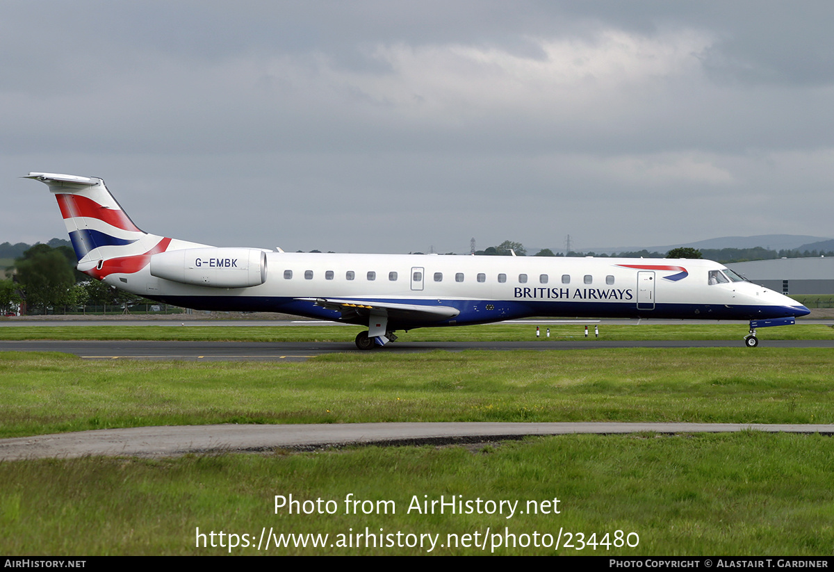 Aircraft Photo of G-EMBK | Embraer ERJ-145EU (EMB-145EU) | British Airways | AirHistory.net #234480