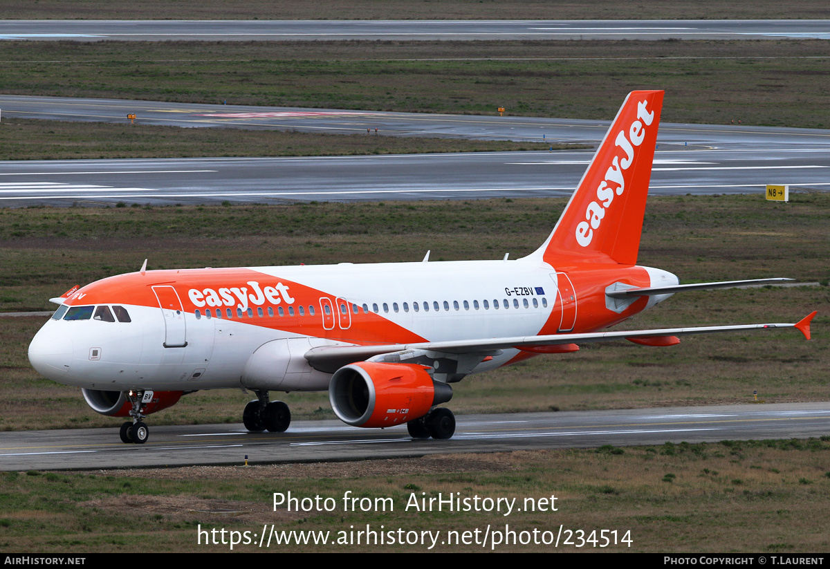 Aircraft Photo of G-EZBV | Airbus A319-111 | EasyJet | AirHistory.net #234514