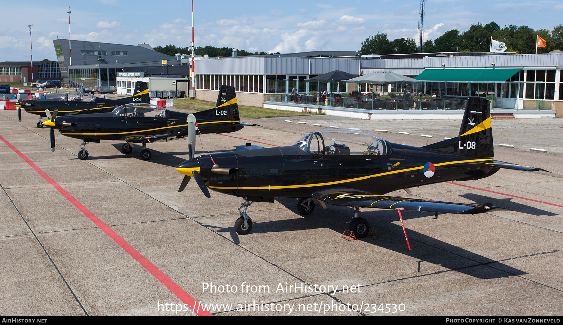 Aircraft Photo of L-08 | Pilatus PC-7 | Netherlands - Air Force | AirHistory.net #234530