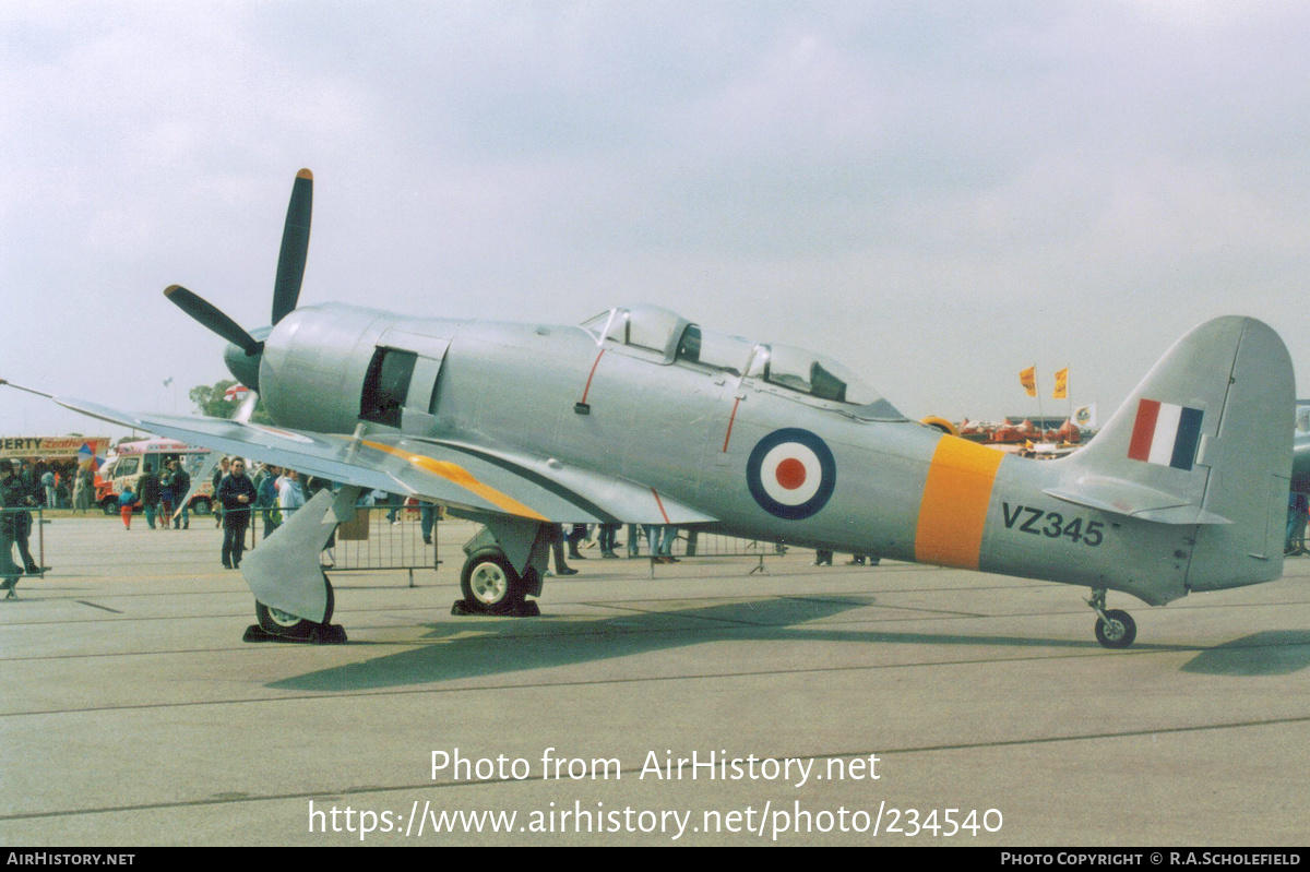 Aircraft Photo of VZ345 | Hawker Sea Fury T20S | UK - Air Force | AirHistory.net #234540