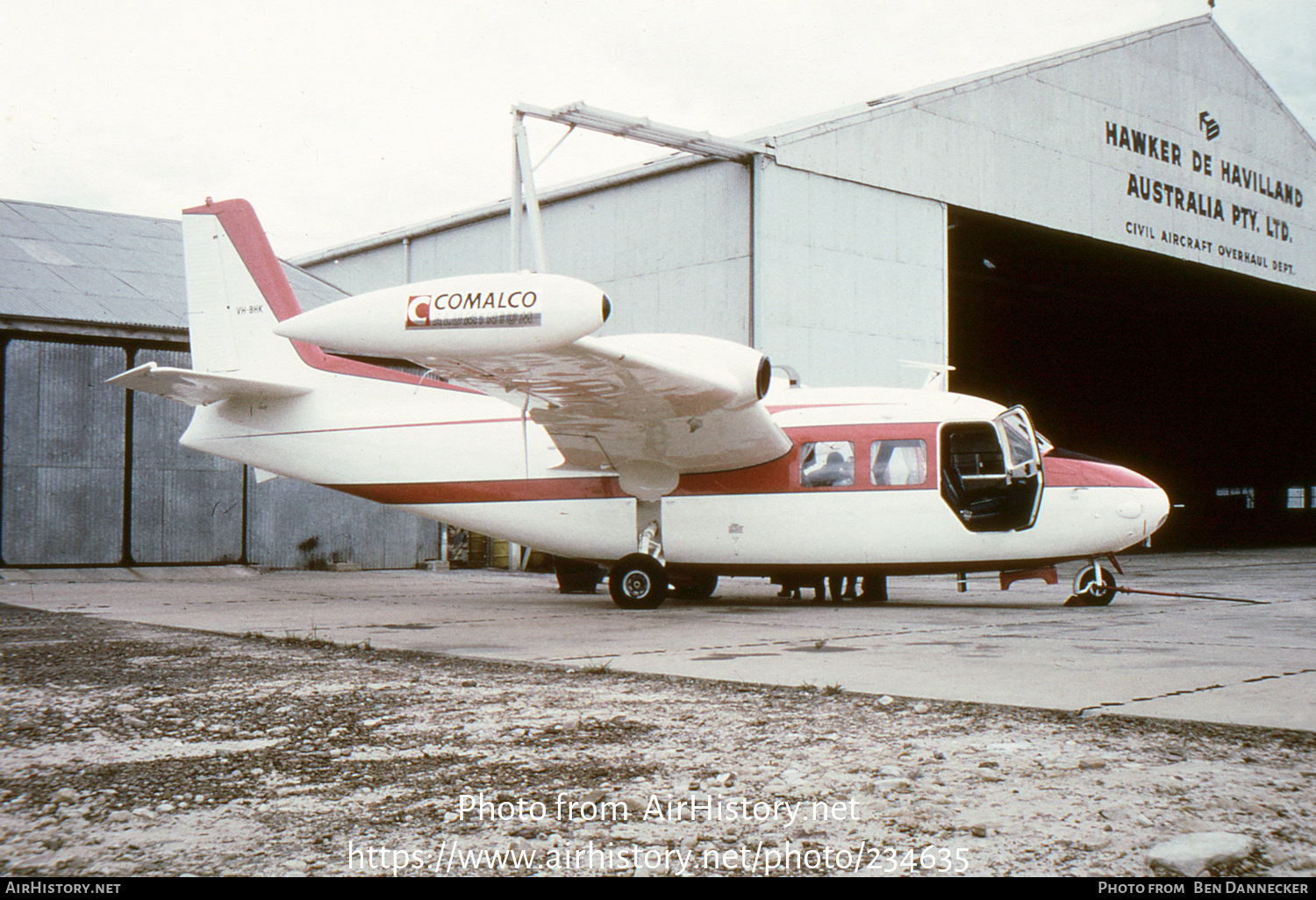 Aircraft Photo of VH-BHK | Piaggio P-166 | Comalco | AirHistory.net #234635