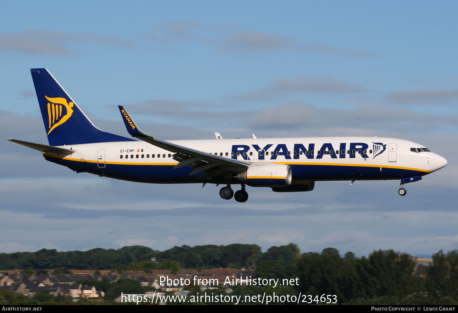 Aircraft Photo of EI-EMP | Boeing 737-8AS | Ryanair | AirHistory.net #234653