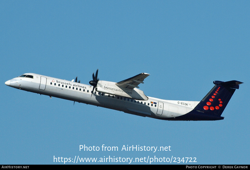 Aircraft Photo of G-ECOK | Bombardier DHC-8-402 Dash 8 | Brussels Airlines | AirHistory.net #234722