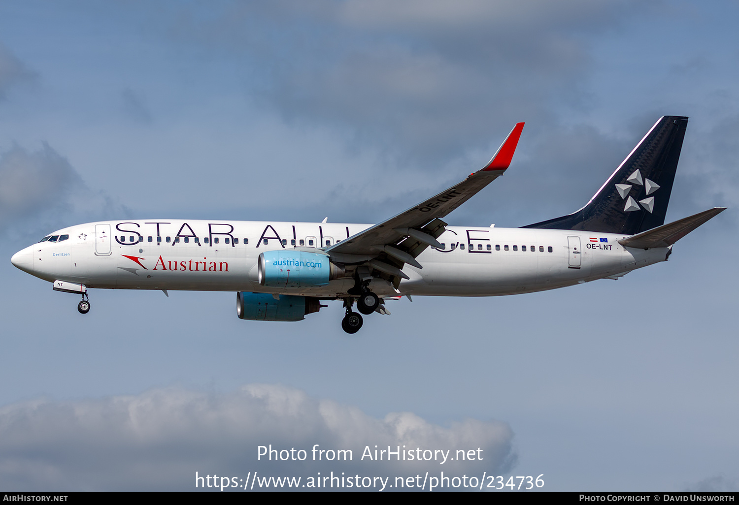 Aircraft Photo of OE-LNT | Boeing 737-8Z9 | Austrian Airlines | AirHistory.net #234736