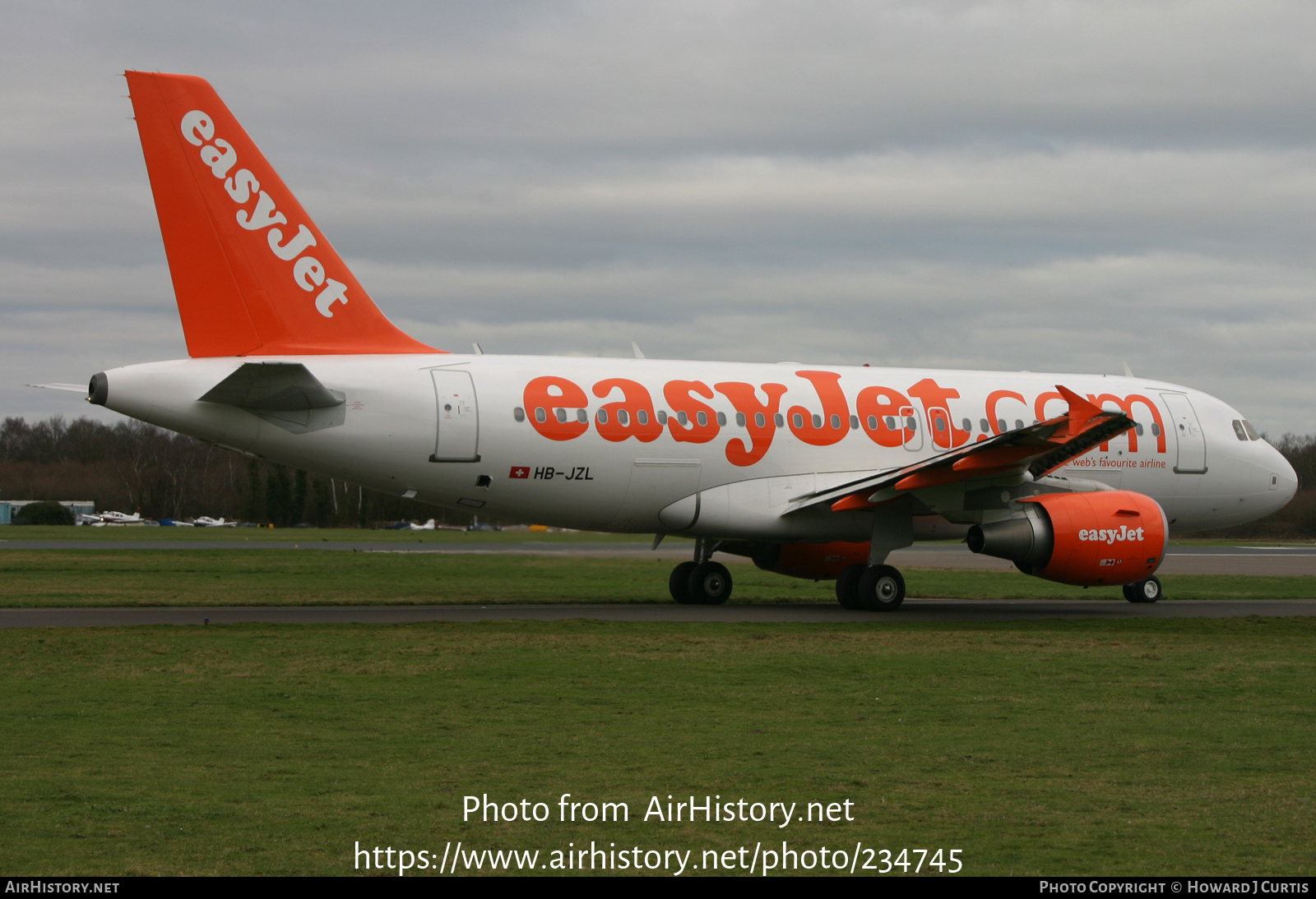 Aircraft Photo of HB-JZL | Airbus A319-111 | EasyJet | AirHistory.net #234745