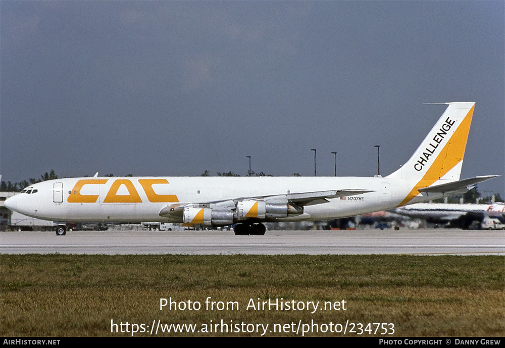 Aircraft Photo of N707HE | Boeing 707-330C | Challenge Air Cargo - CAC | AirHistory.net #234753