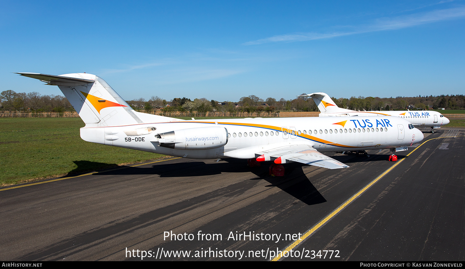 Aircraft Photo of 5B-DDE | Fokker 100 (F28-0100) | Tus Airways | AirHistory.net #234772