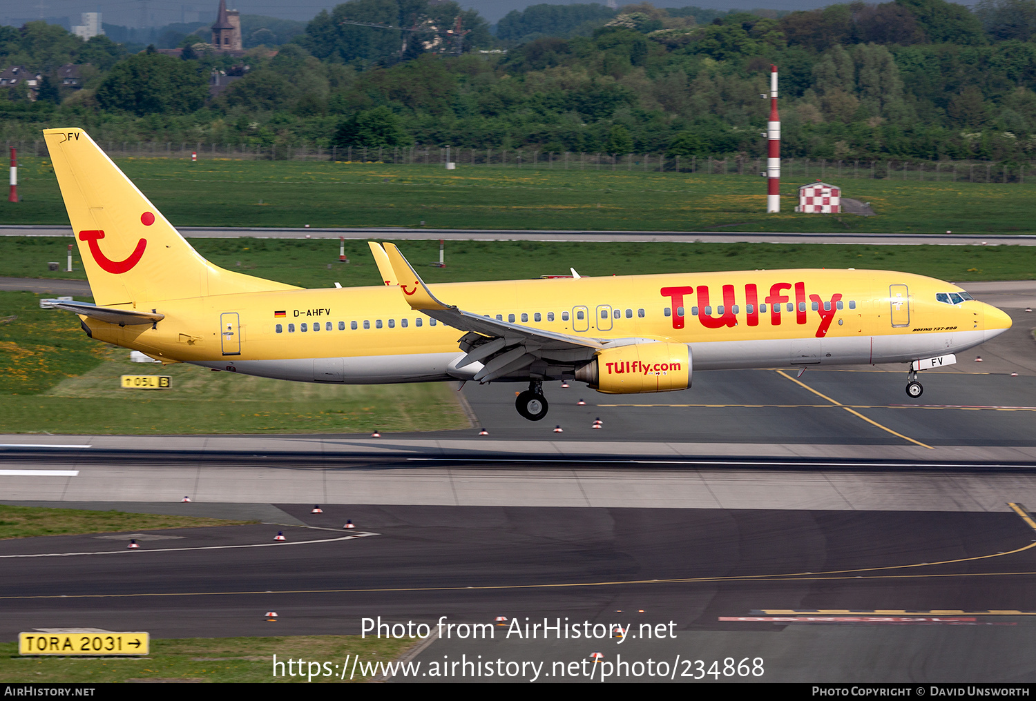 Aircraft Photo of D-AHFV | Boeing 737-8K5 | TUIfly | AirHistory.net #234868