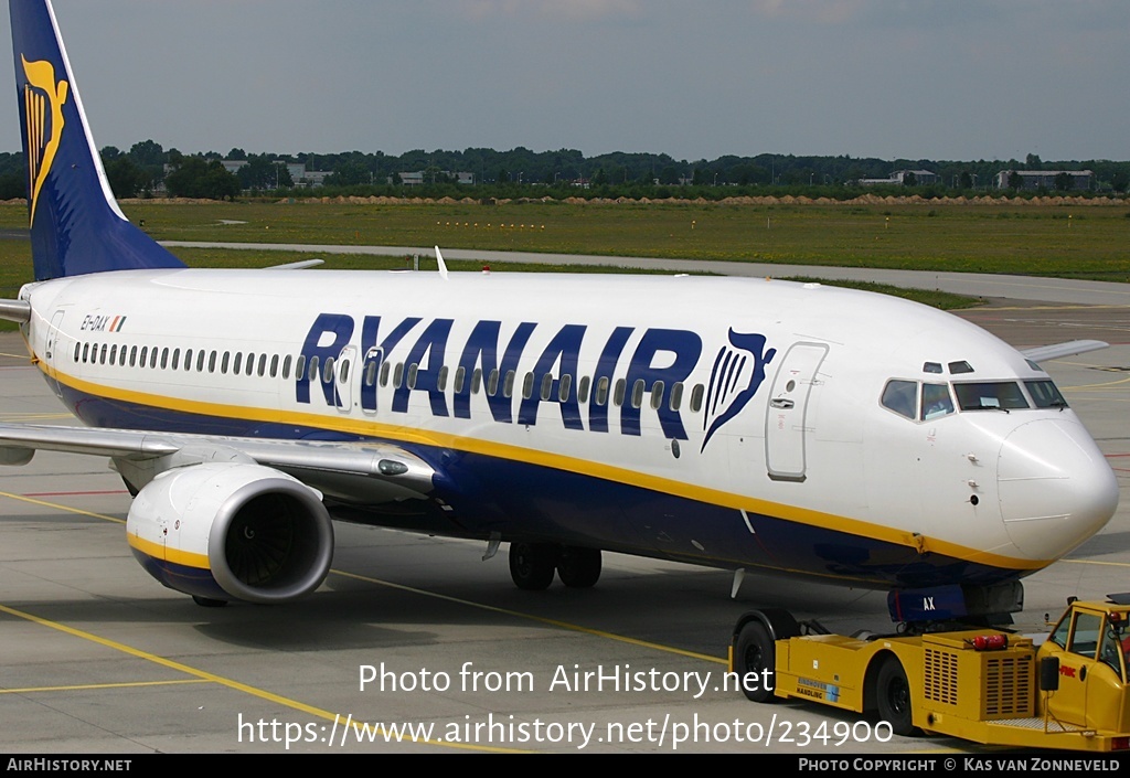 Aircraft Photo of EI-DAX | Boeing 737-8AS | Ryanair | AirHistory.net #234900