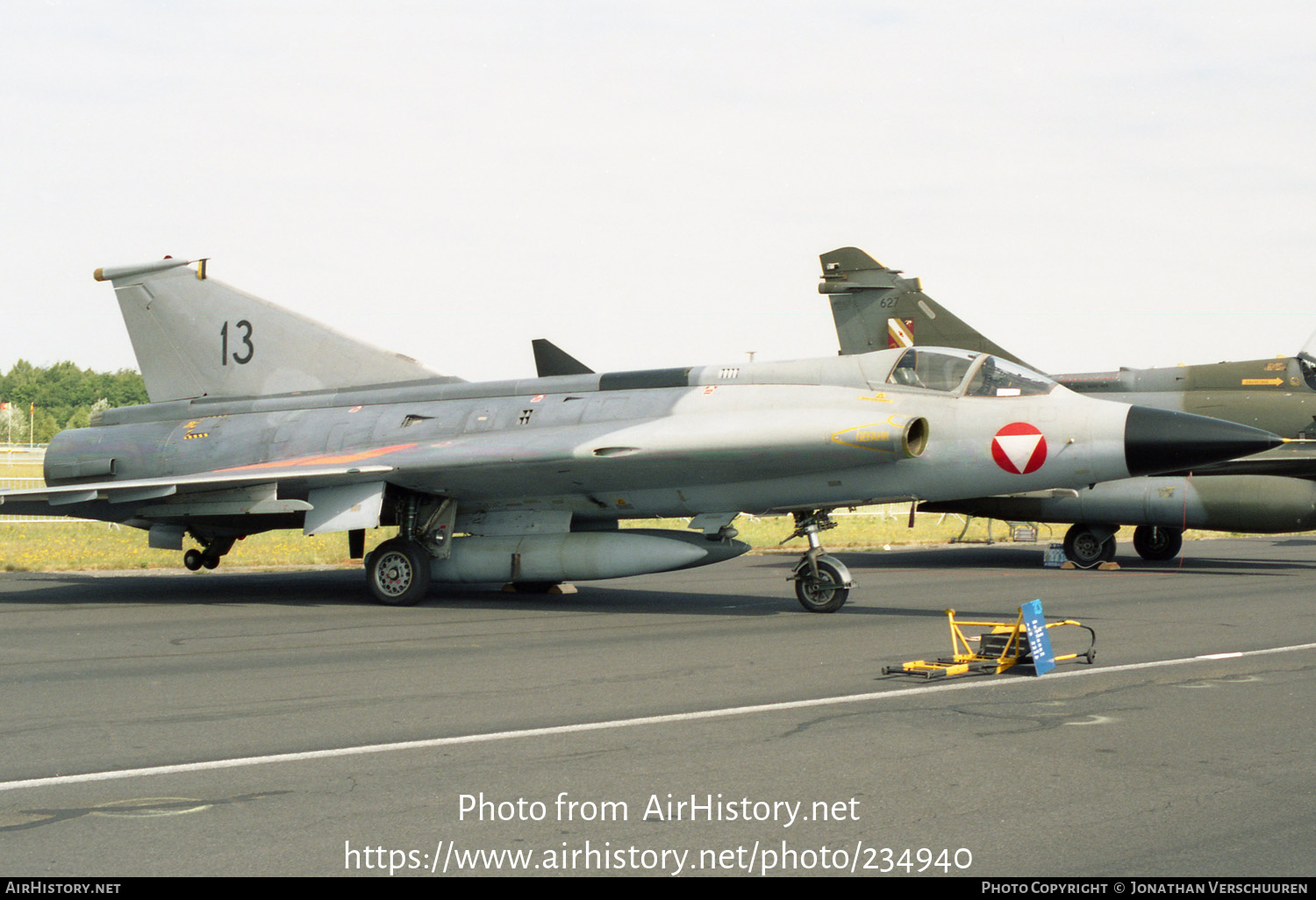 Aircraft Photo of 13 | Saab J35Oe Draken | Austria - Air Force | AirHistory.net #234940