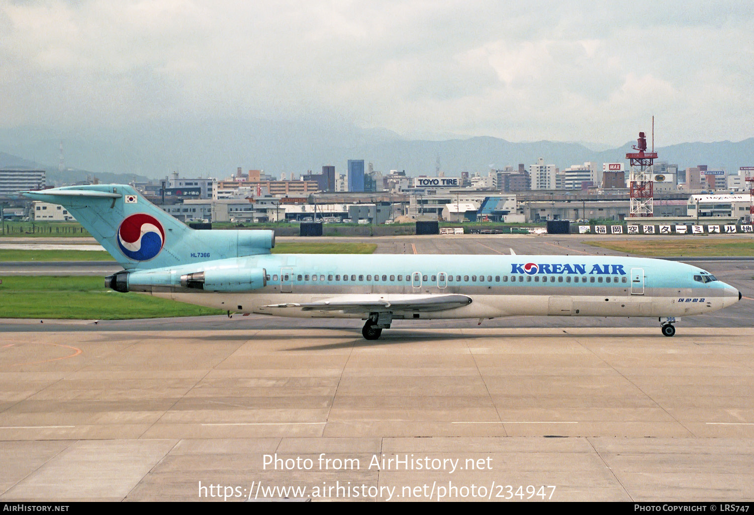 Aircraft Photo of HL7366 | Boeing 727-281/Adv | Korean Air | AirHistory.net #234947