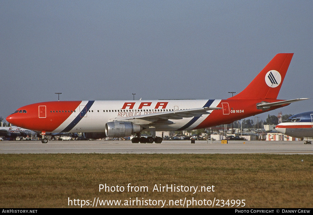 Aircraft Photo of OB-1634 | Airbus A300B4-203 | APA International Air | AirHistory.net #234995