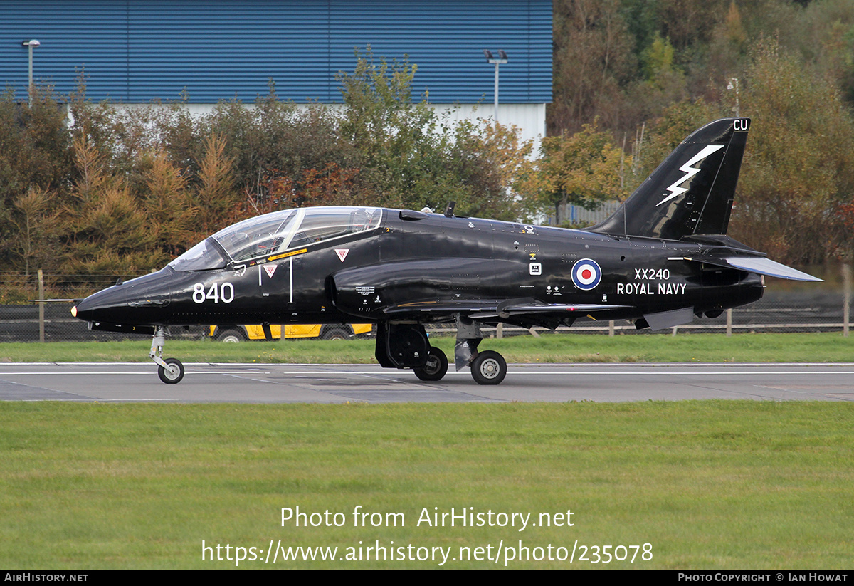 Aircraft Photo of XX240 | British Aerospace Hawk T1 | UK - Navy | AirHistory.net #235078