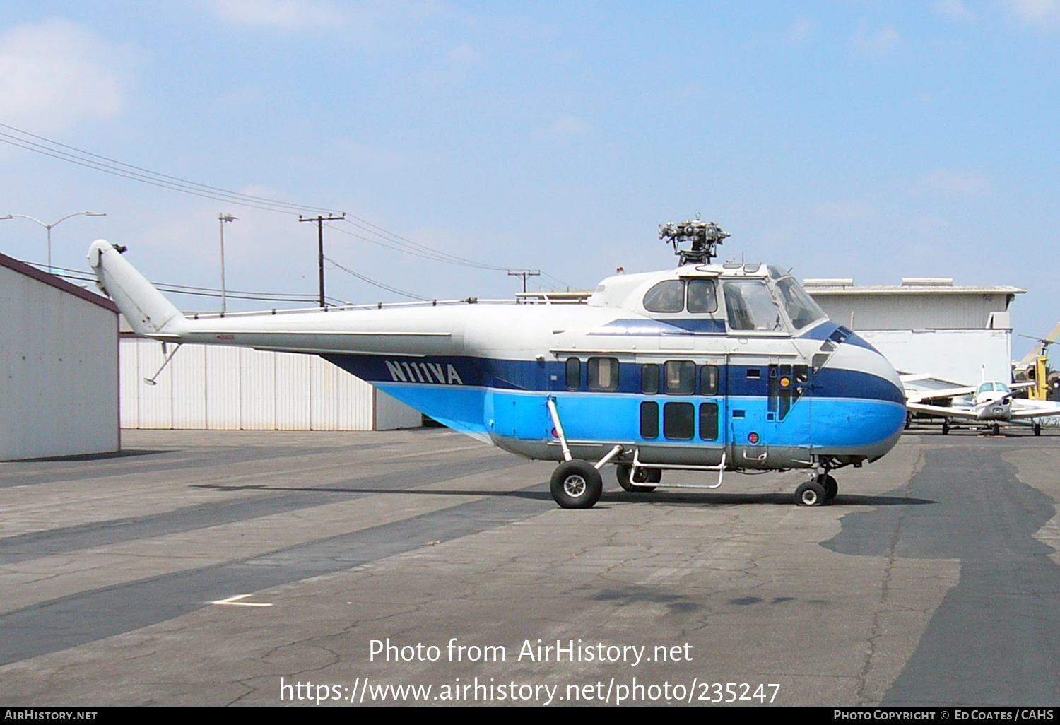 Aircraft Photo of N111VA | Sikorsky H-19D Chickasaw (S-55D) | AirHistory.net #235247